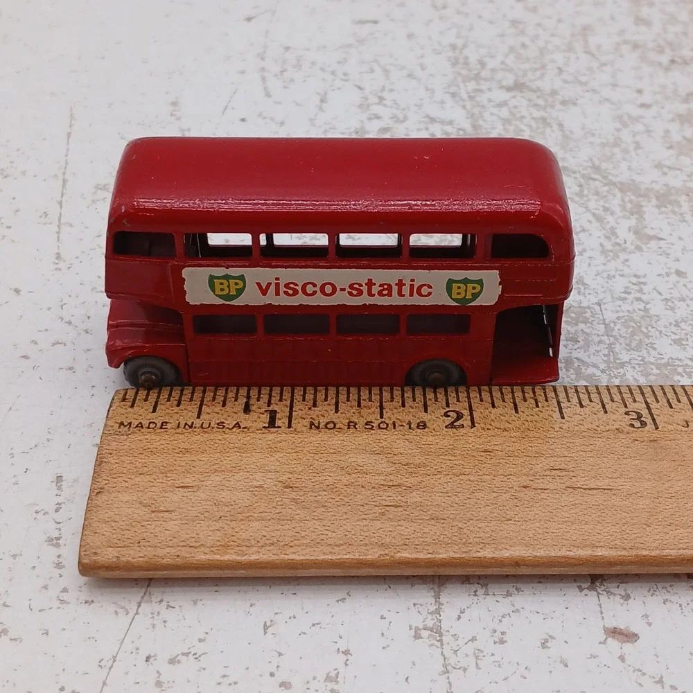 Vintage Lesney No 5 Routemaster Red Double Decker Bus BP Visco Static 1960s